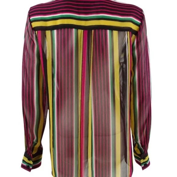 (NWT) INC International Concepts Women's Party Stripe Sheer Top Plus Size 2X - Picture 9 of 14
